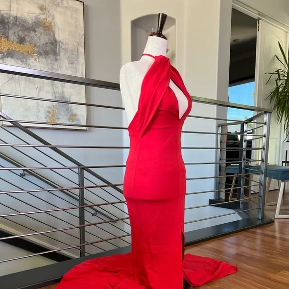 Lovers + Friends Rosa Gown in Red Rose - Picture 8 of 11